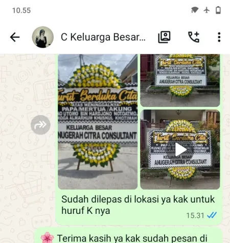 Pengiriman Papan Bunga Duka Sidomulyo Purworejo